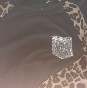 Cheetah print long sleeve sweater